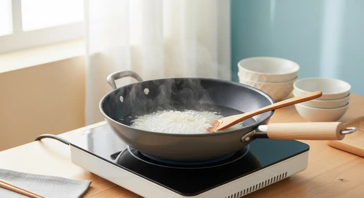 How to Cook White Rice in a Wok