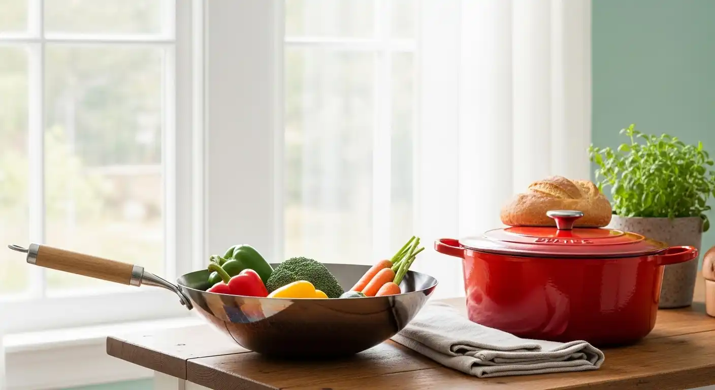 Wok Vs Dutch Oven Design and Material Differences