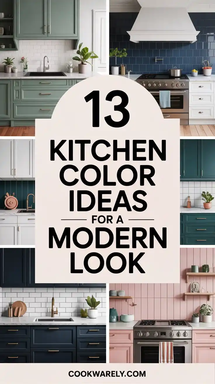 13 Kitchen Color Ideas to Inspire You 1 13 Kitchen Color Ideas for a Modern Look