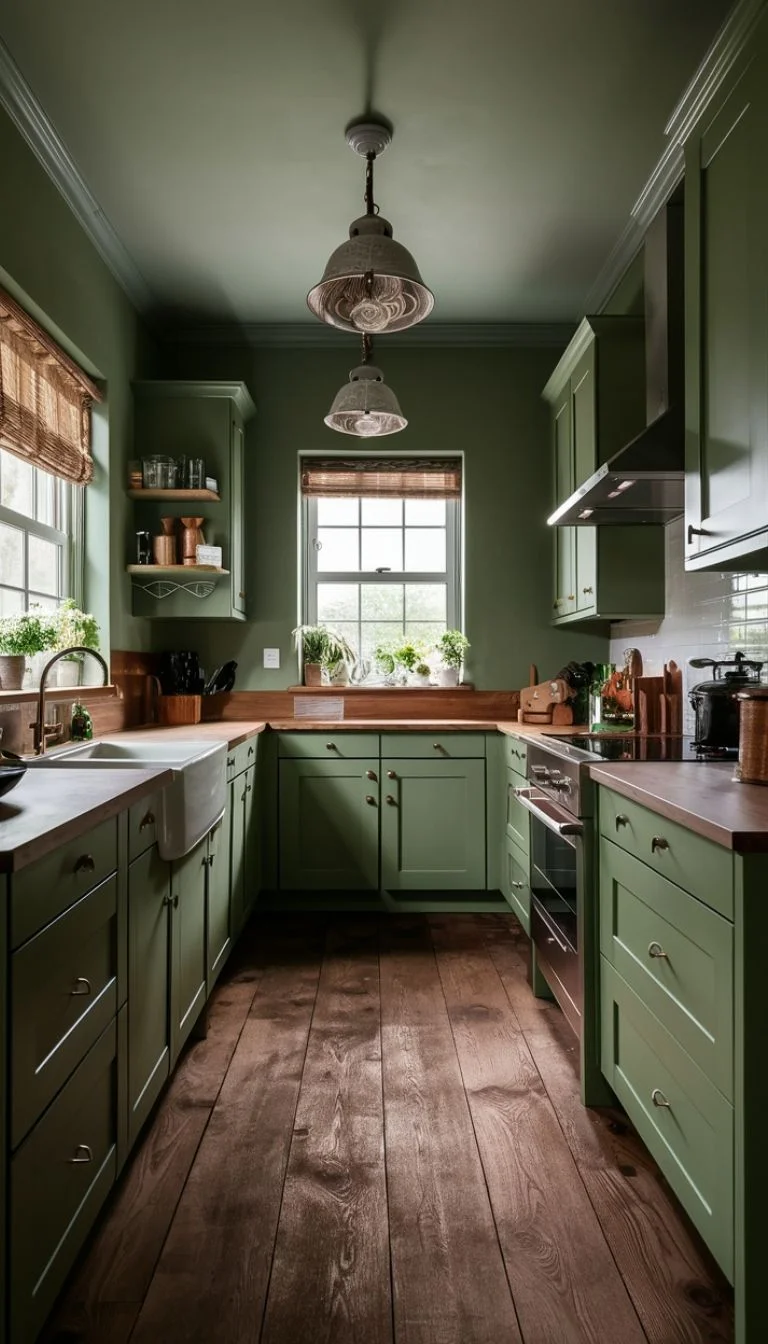 13 Kitchen Color Ideas to Inspire You 3 Sage green