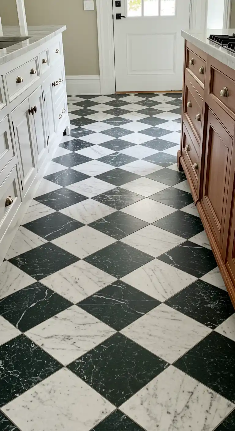Classic Marble Checkerboard Floors 1