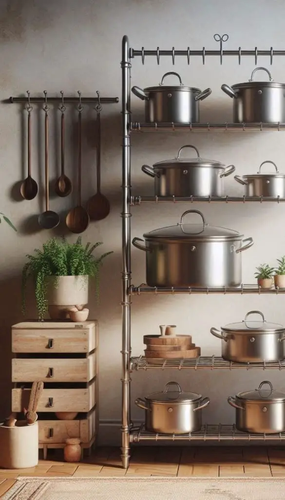 Ladder-Style Pot Racks