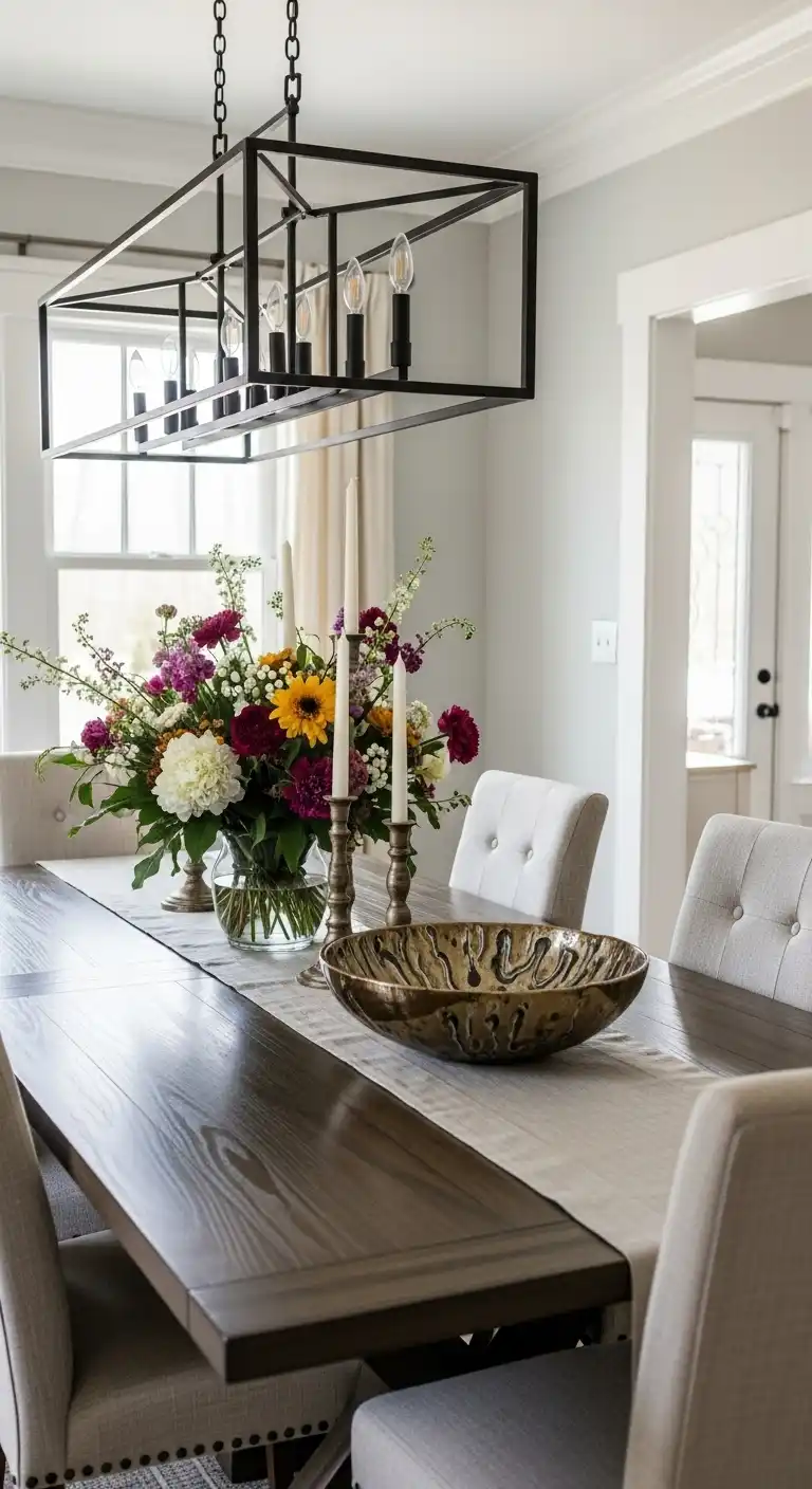 15 Elegant Dining Room Display Ideas 2 1. Curate a Statement Centerpiece