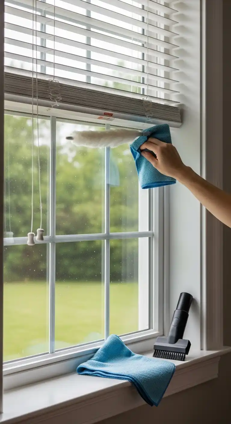 15 Quick Dining Room Cleaning Ideas That Make a Big Difference 11 10. Deep Clean Windows and Blinds