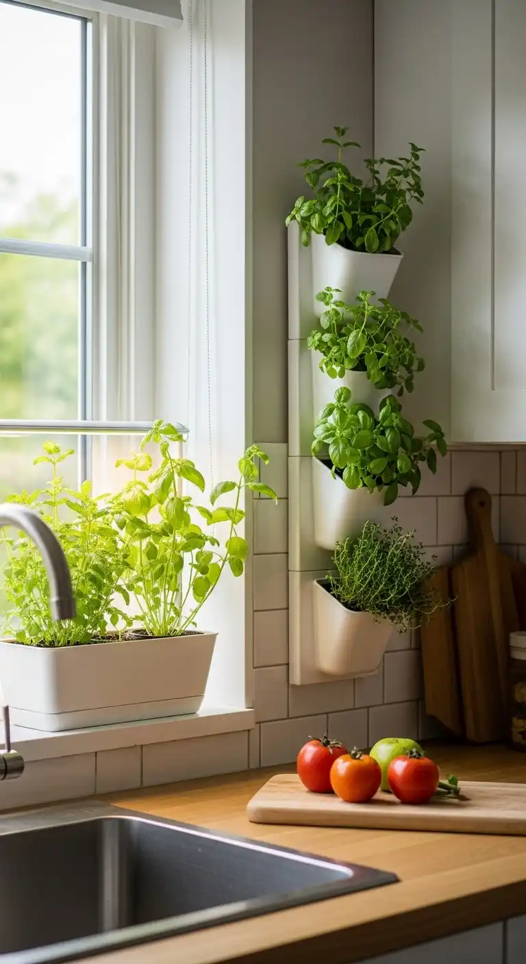21 Trendy Kitchen Design Ideas for a Modern Home Vibe 11 10. Indoor Herb Garden or Green Corner