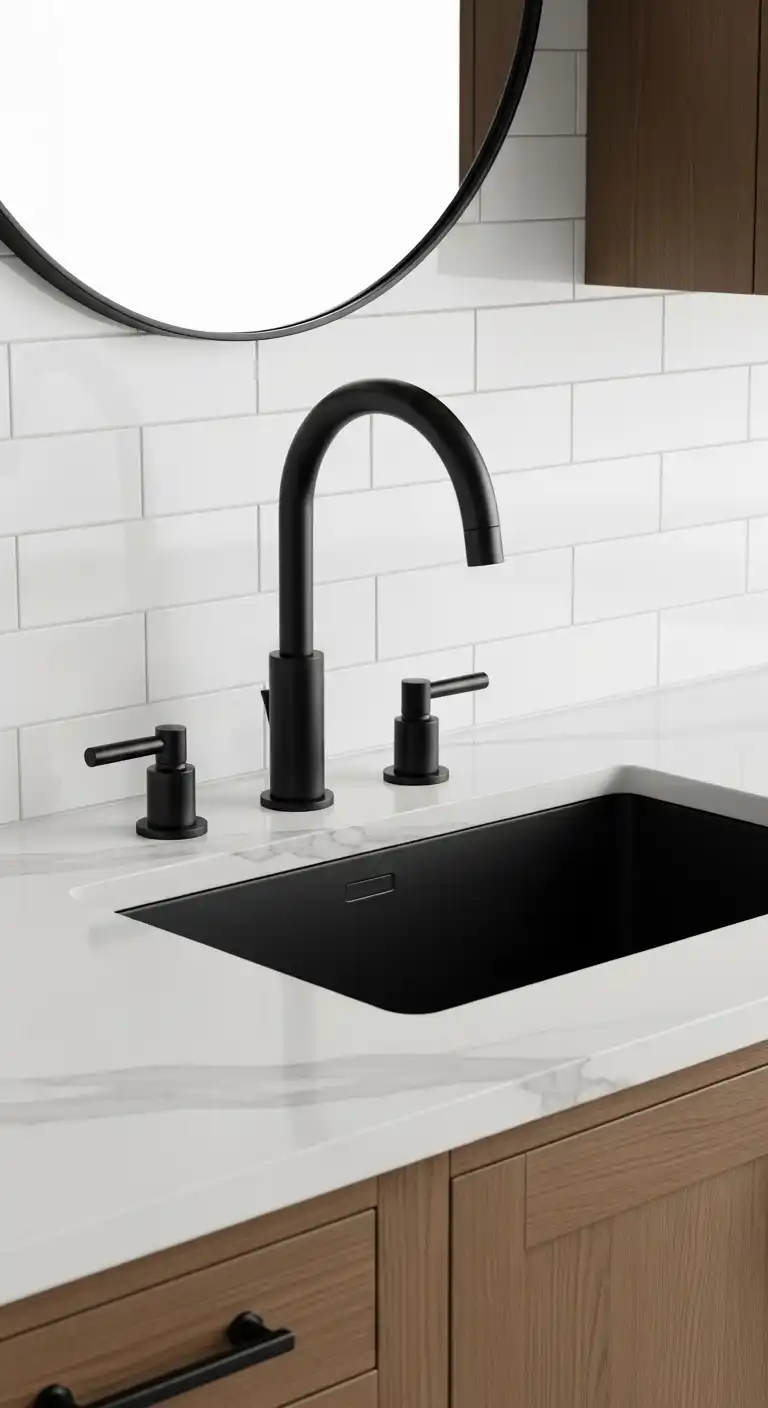 21 Trendy Kitchen Design Ideas for a Modern Home Vibe 12 11. Matte Black Finishes for Modern Edge