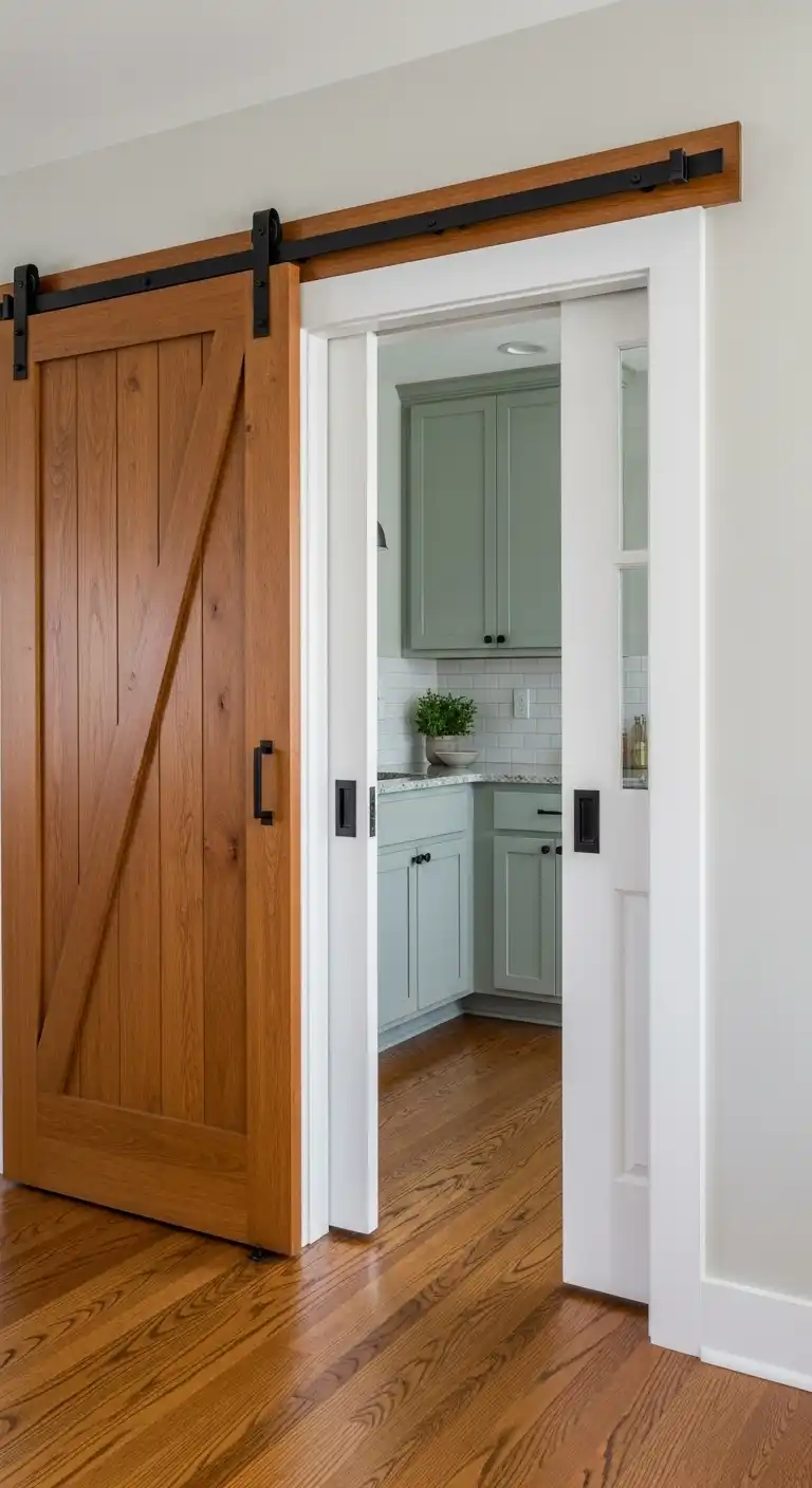12. Pocket or Sliding Doors Save Floor Space