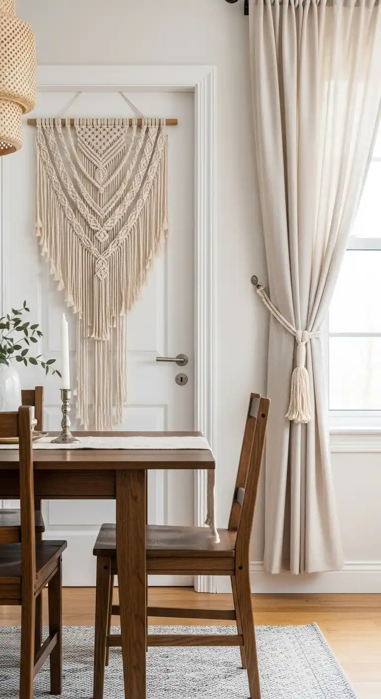 14. Highlight Architectural Details with Macrame