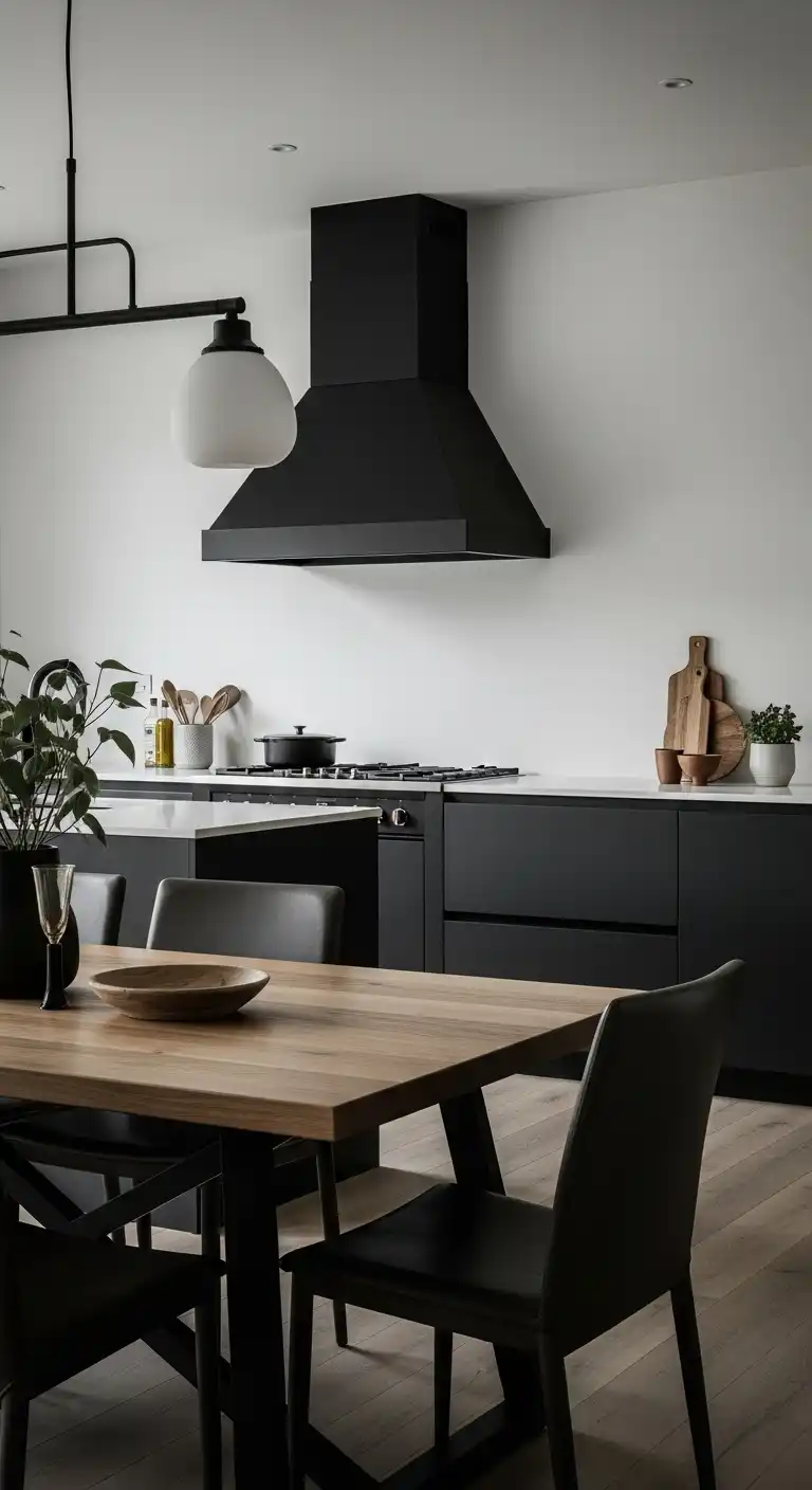 15 Elegant Dining Room Display Ideas 15 14. Highlight Your Space With a Stylish Hood