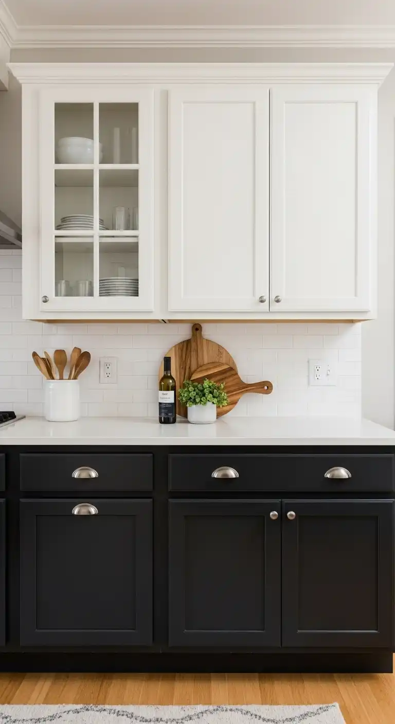 21 Trendy Kitchen Design Ideas for a Modern Home Vibe 19 18. Two Tone Cabinetry for Added Depth