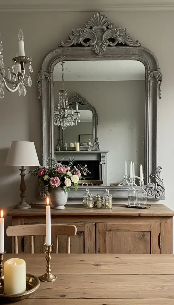 Add a Statement Vintage Mirror