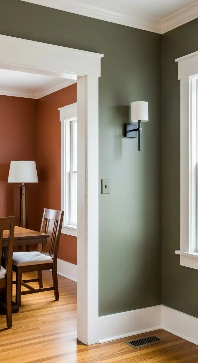 9 Craftsman Dining Room Ideas for a Timeless, Cozy Space 3 2. Earthy Wall Colors for a Warm Inviting Space