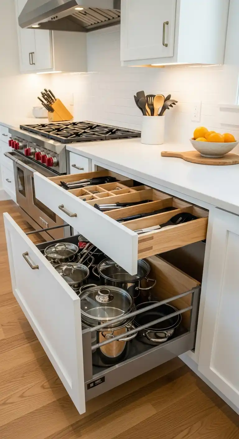 7 Inspiring Modern Kitchen Decor Ideas to Elevate Everyday Living 5 4. Smart and Space Saving Storage Solutions