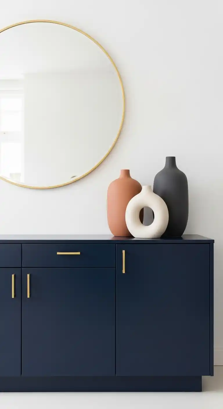 5. Statement Color Cabinets