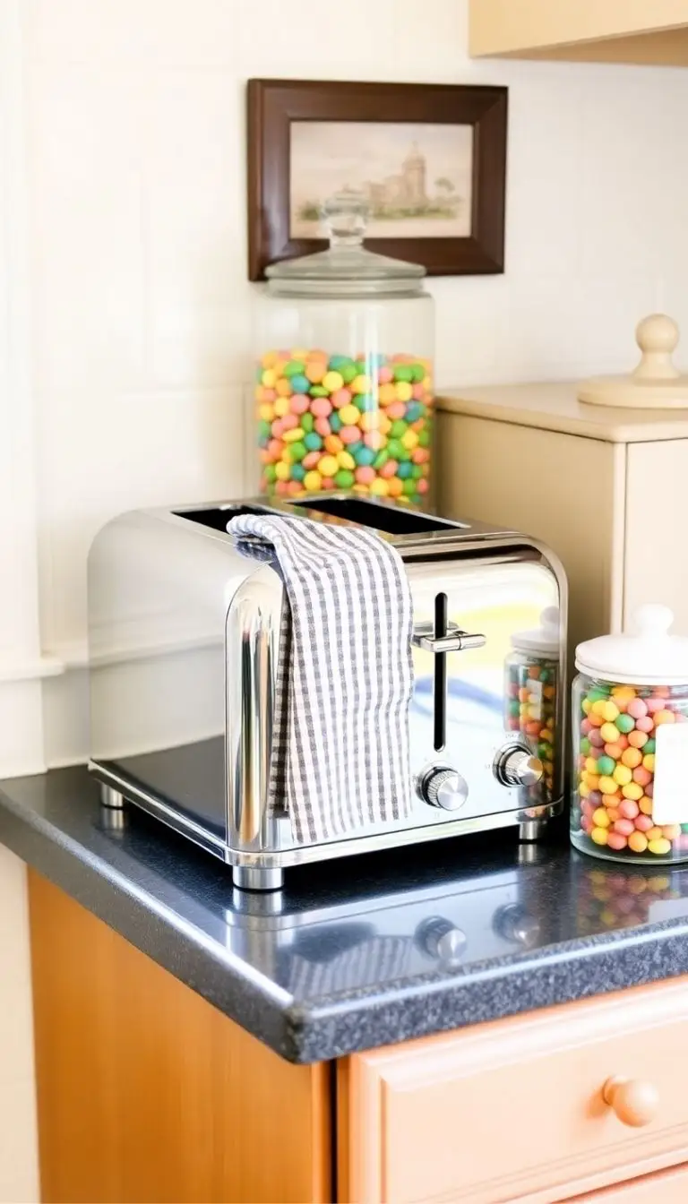 Add Retro Kitchen Countertop Decor