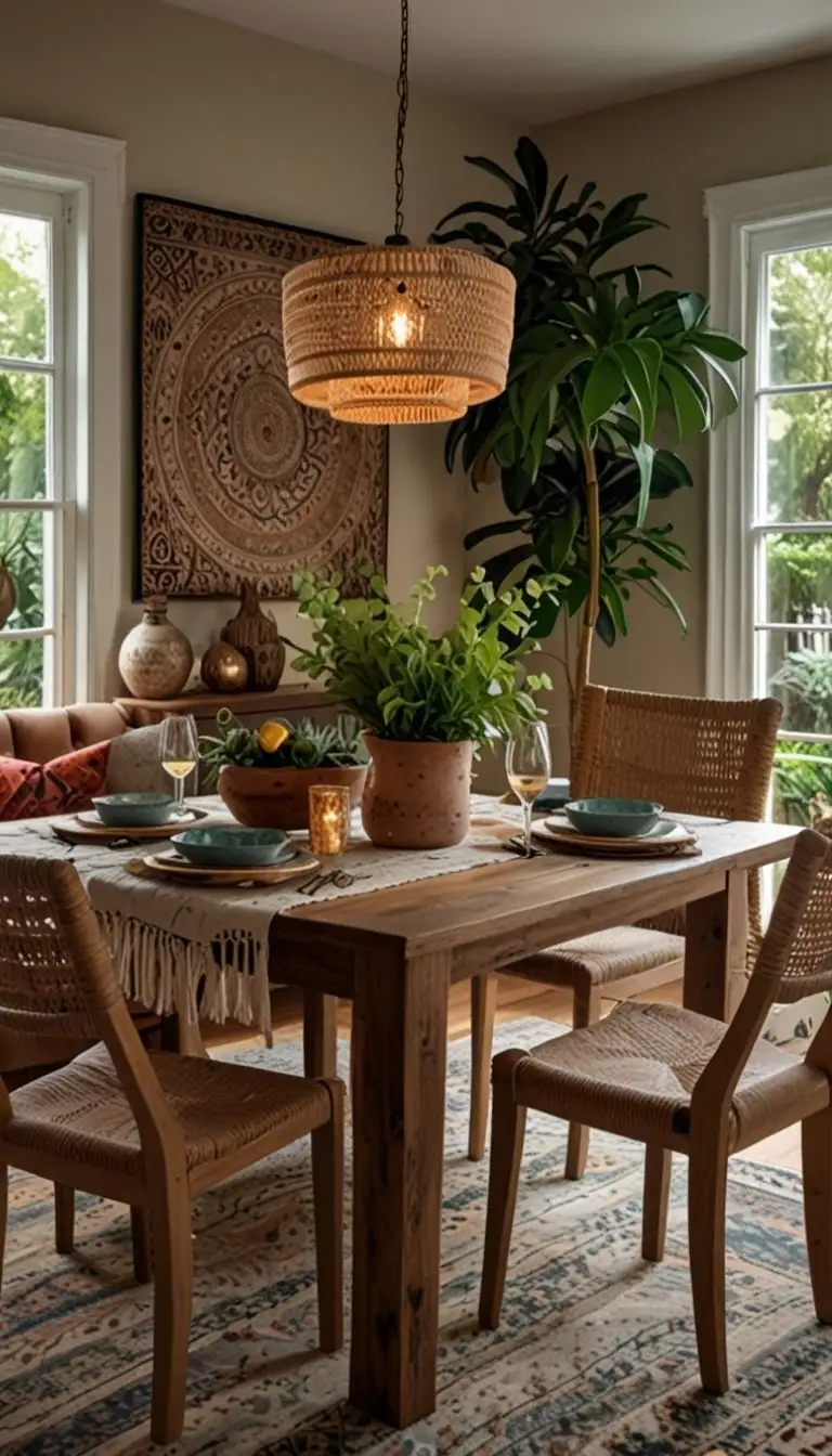 Incorporate Greenery for a Fresh Boho Touch