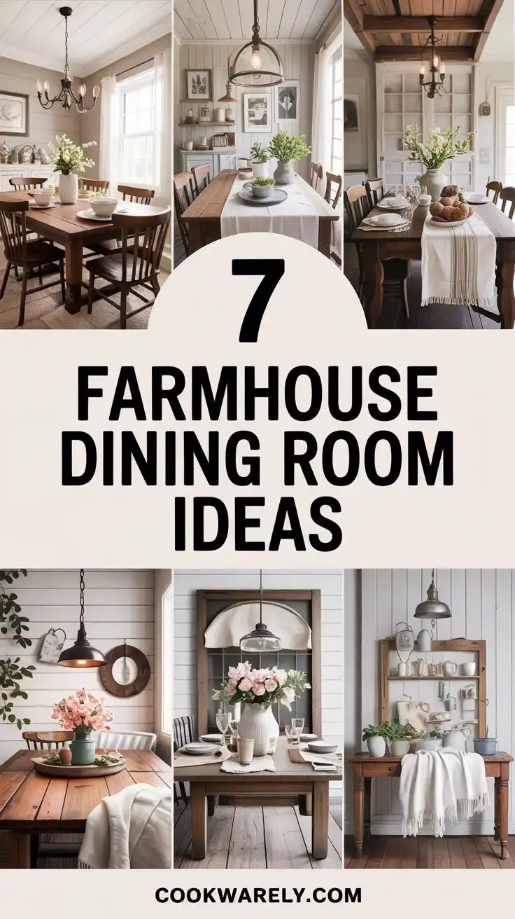 7 Farmhouse Dining Room Ideas for a Cozy and Inviting Space 1 7 Farmhouse Dining Room Ideas