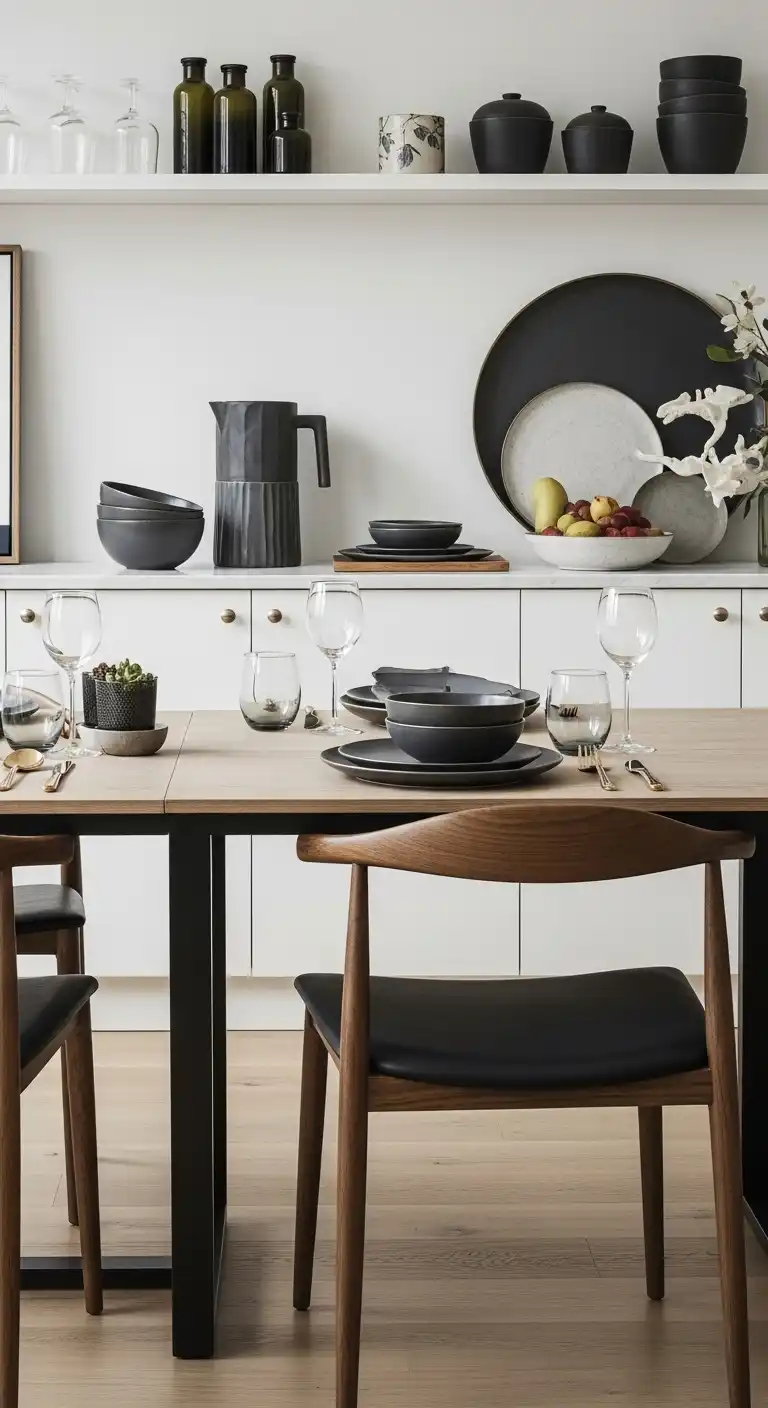 15 Elegant Dining Room Display Ideas 8 7. Choose a Coordinated Color Palette