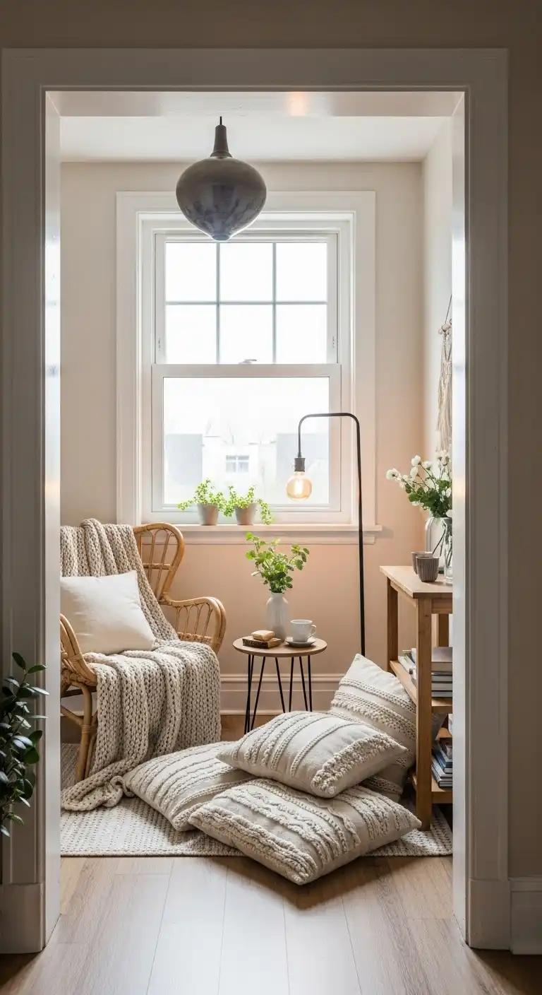 9. Create a Cozy Reading Nook Corner