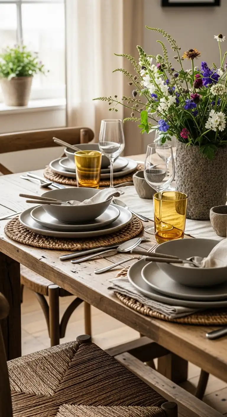 15 Elegant Dining Room Display Ideas 10 9. Incorporate Natural Elements