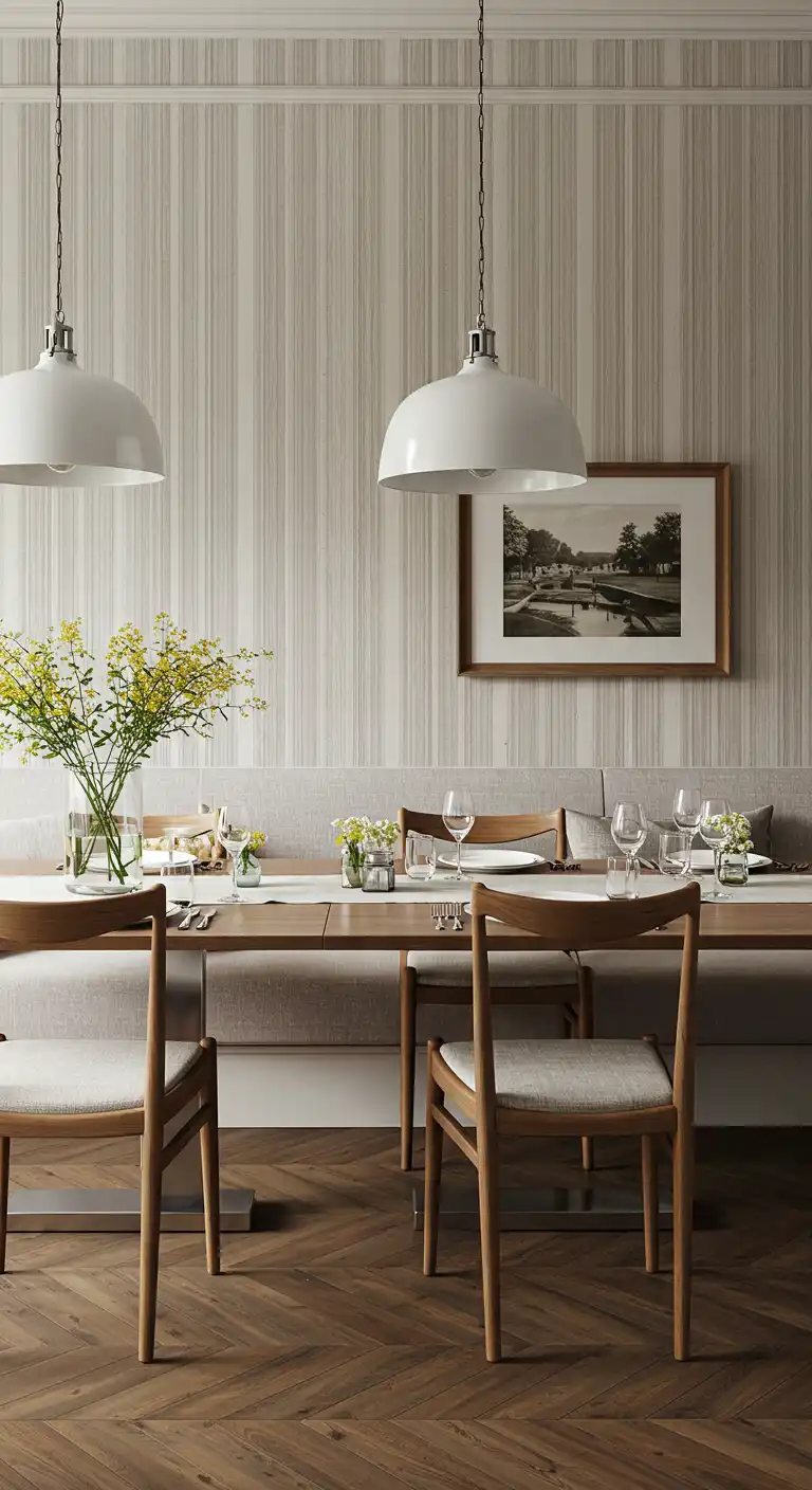 7 Dining Room Wallpaper Ideas for a Stunning Space 11 Classic Striped Patterns 1