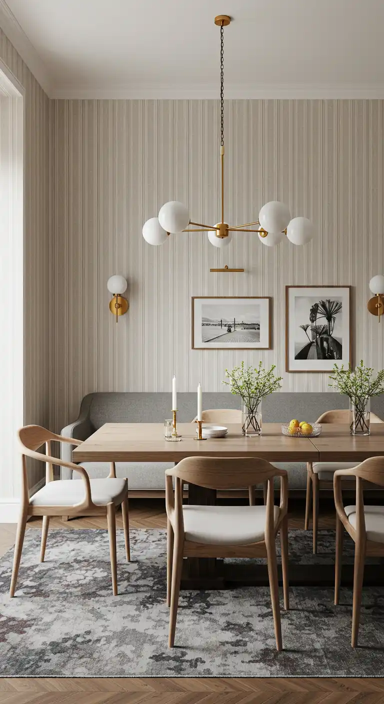 7 Dining Room Wallpaper Ideas for a Stunning Space 12 Classic Striped Patterns 2