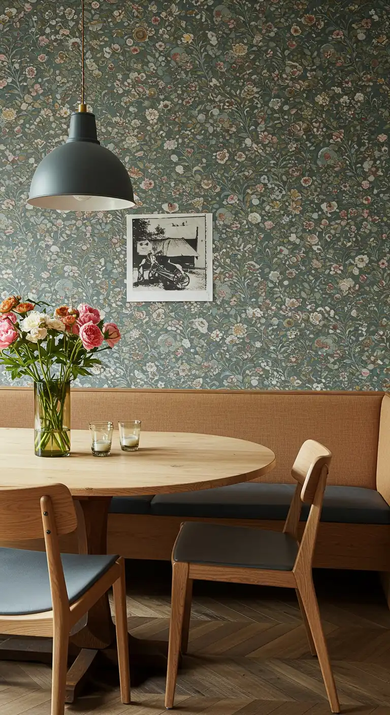 7 Dining Room Wallpaper Ideas for a Stunning Space 3 Elegant Floral Prints 2