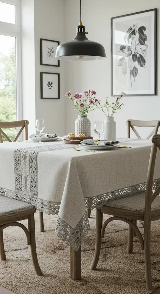 Elevate the Dining Table with a Stylish Tablecloth (2)
