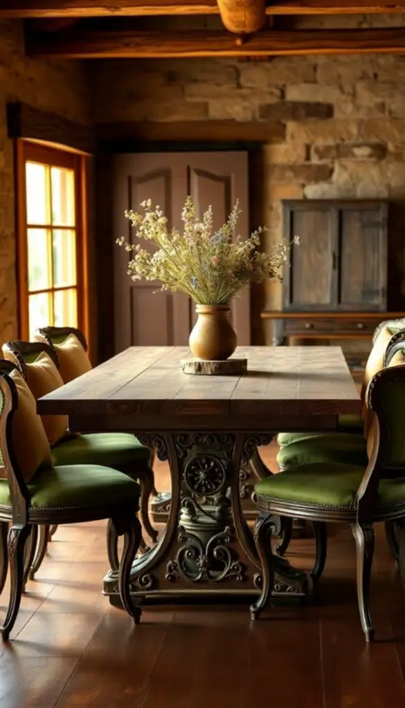 Farmhouse-Style Dining Table