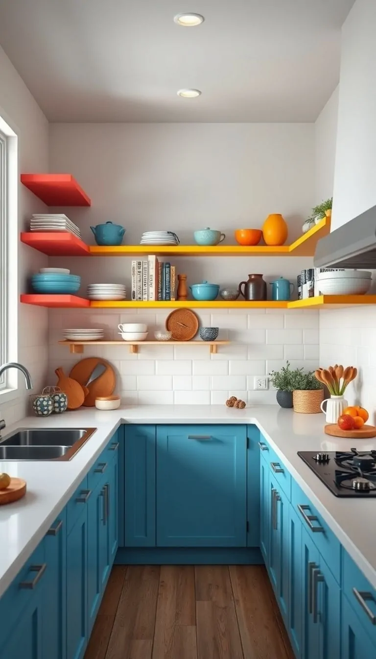 Paint Shelves Bold Color