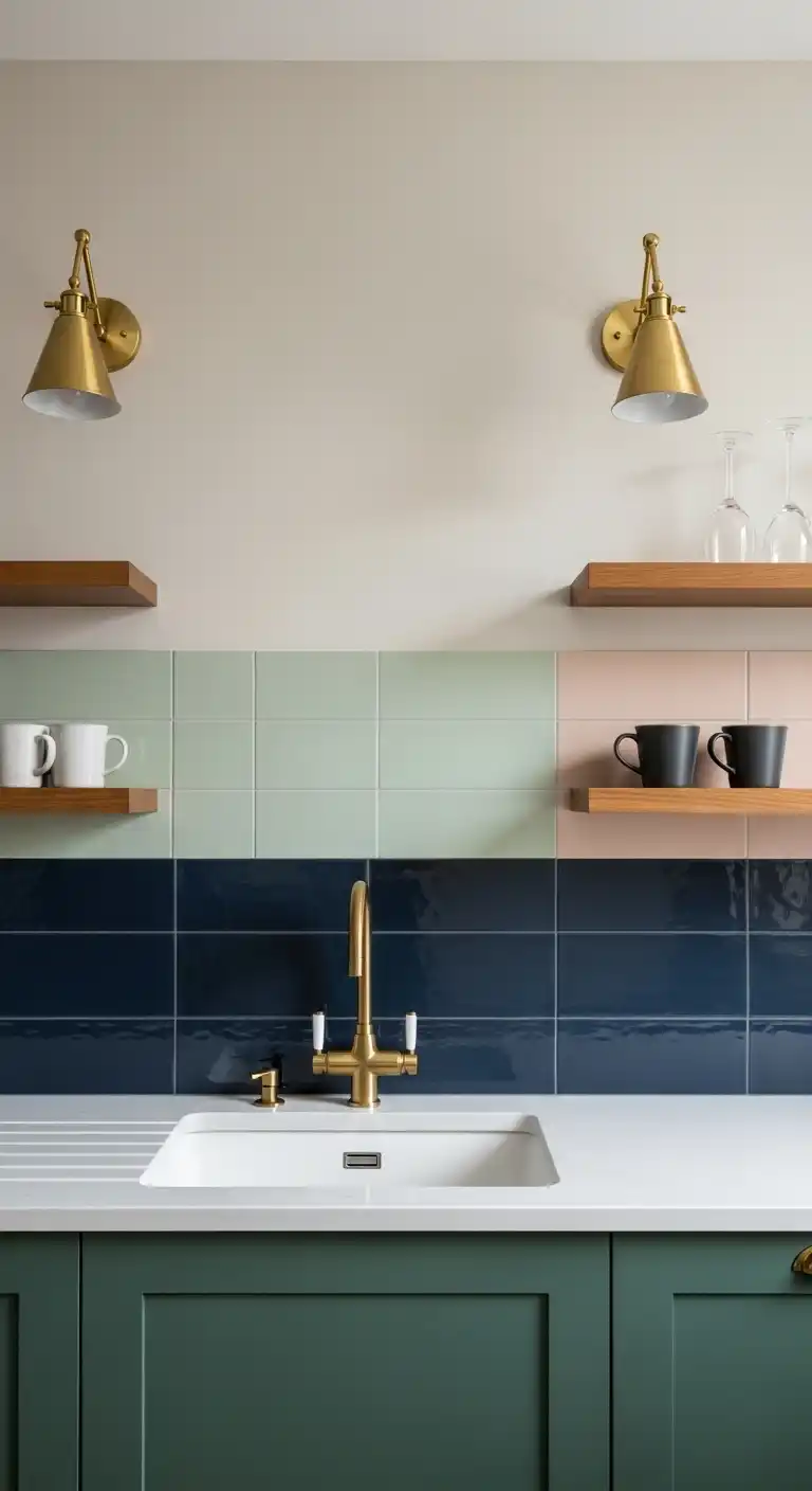 18. Color-Blocked Tiles