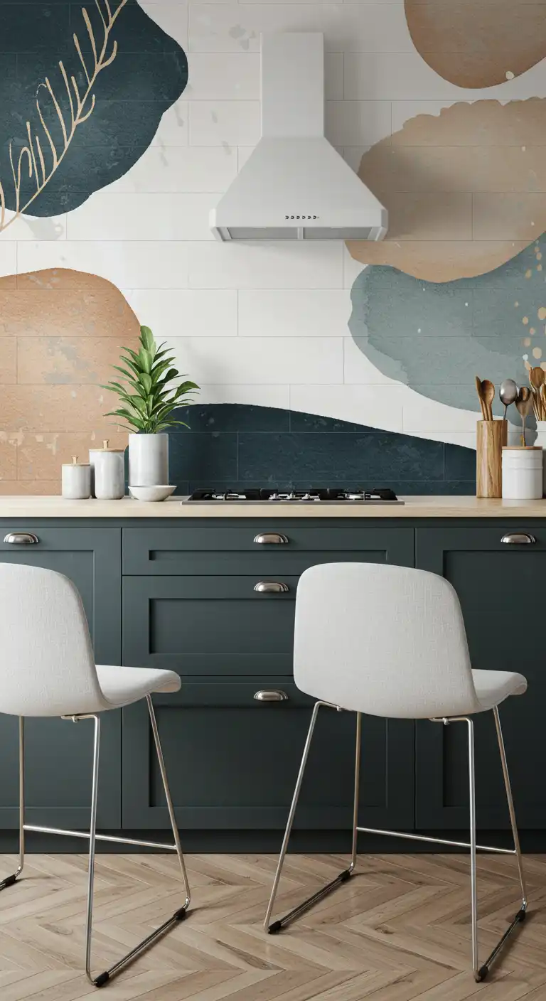 7 Modern Kitchen Wall Art Ideas for a Sleek and Chic Space 6 4. Digital Wall Murals