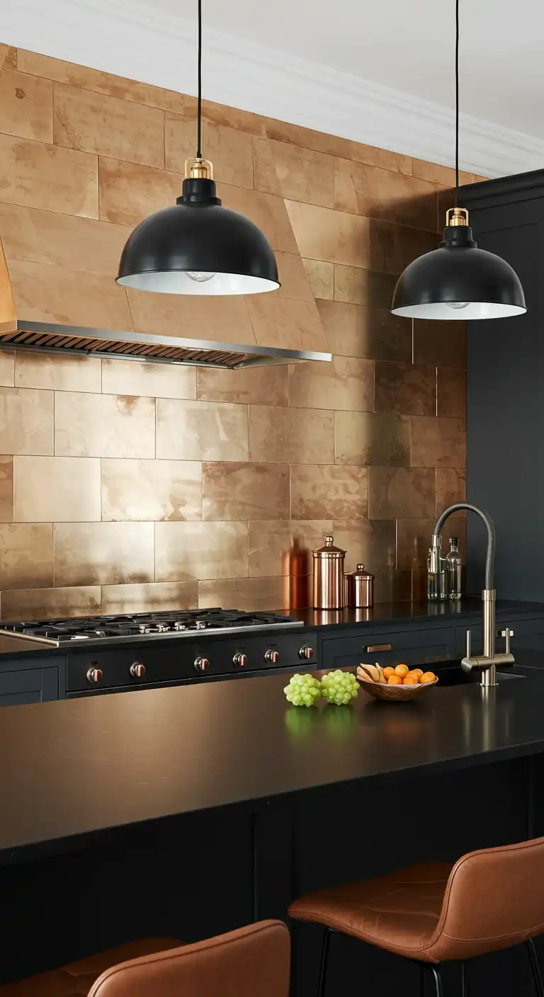 10 Stylish Kitchen Wall Tiles Ideas for a Modern Upgrade 6 5. Metallic and Mirrored Tiles