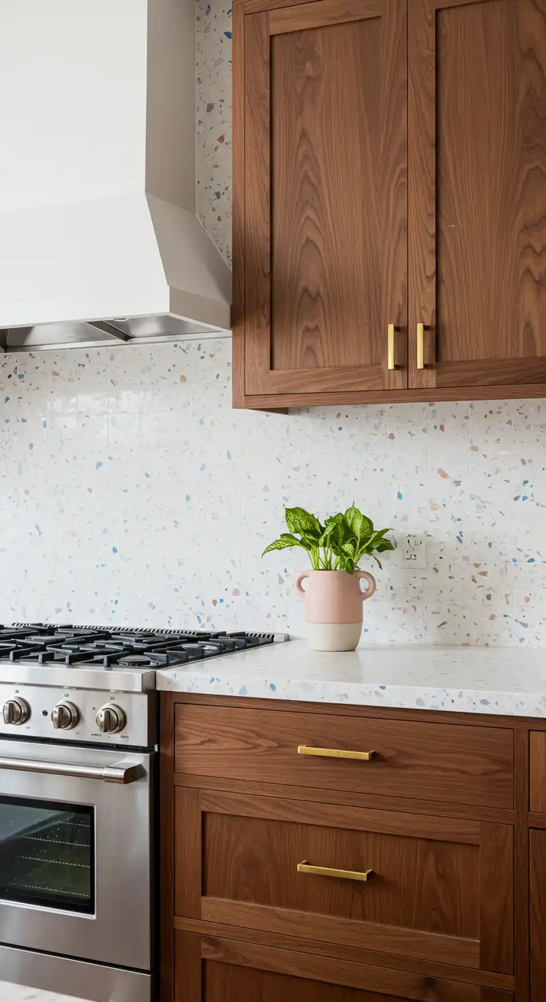 10 Stylish Kitchen Wall Tiles Ideas for a Modern Upgrade 9 8. Terrazzo Tiles for a Playful Touch