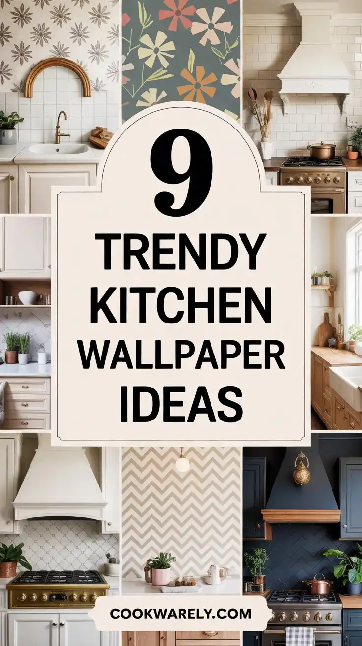 9 Trendy Kitchen Wallpaper Ideas for a Fresh New Look 1 9 Trendy Kitchen Wallpaper Ideas for a Fresh New Look