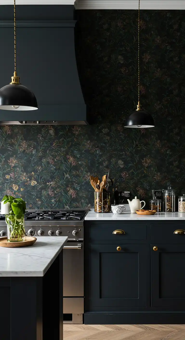 9 Trendy Kitchen Wallpaper Ideas for a Fresh New Look 10 9. Dark & Moody Wallpapers