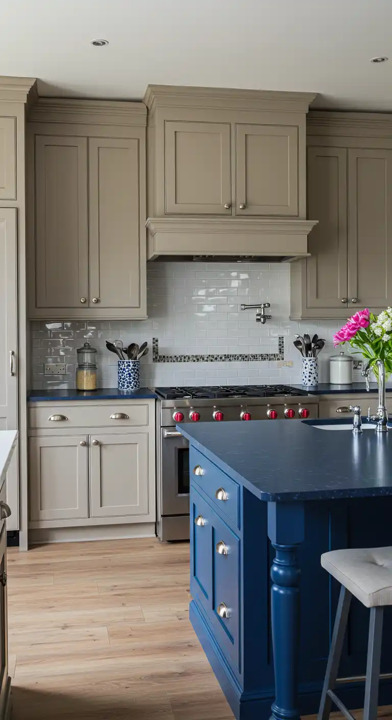 9. Earthy Taupe Cabinets