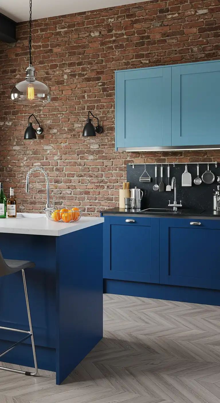 8 Exposed Brick Wall Kitchen Ideas for a Rustic and Modern Look 13 Contemporary Contrast (10)