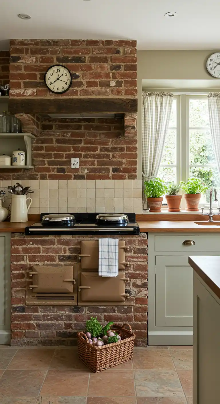 8 Exposed Brick Wall Kitchen Ideas for a Rustic and Modern Look 11 Cozy Cottage Feel (8)