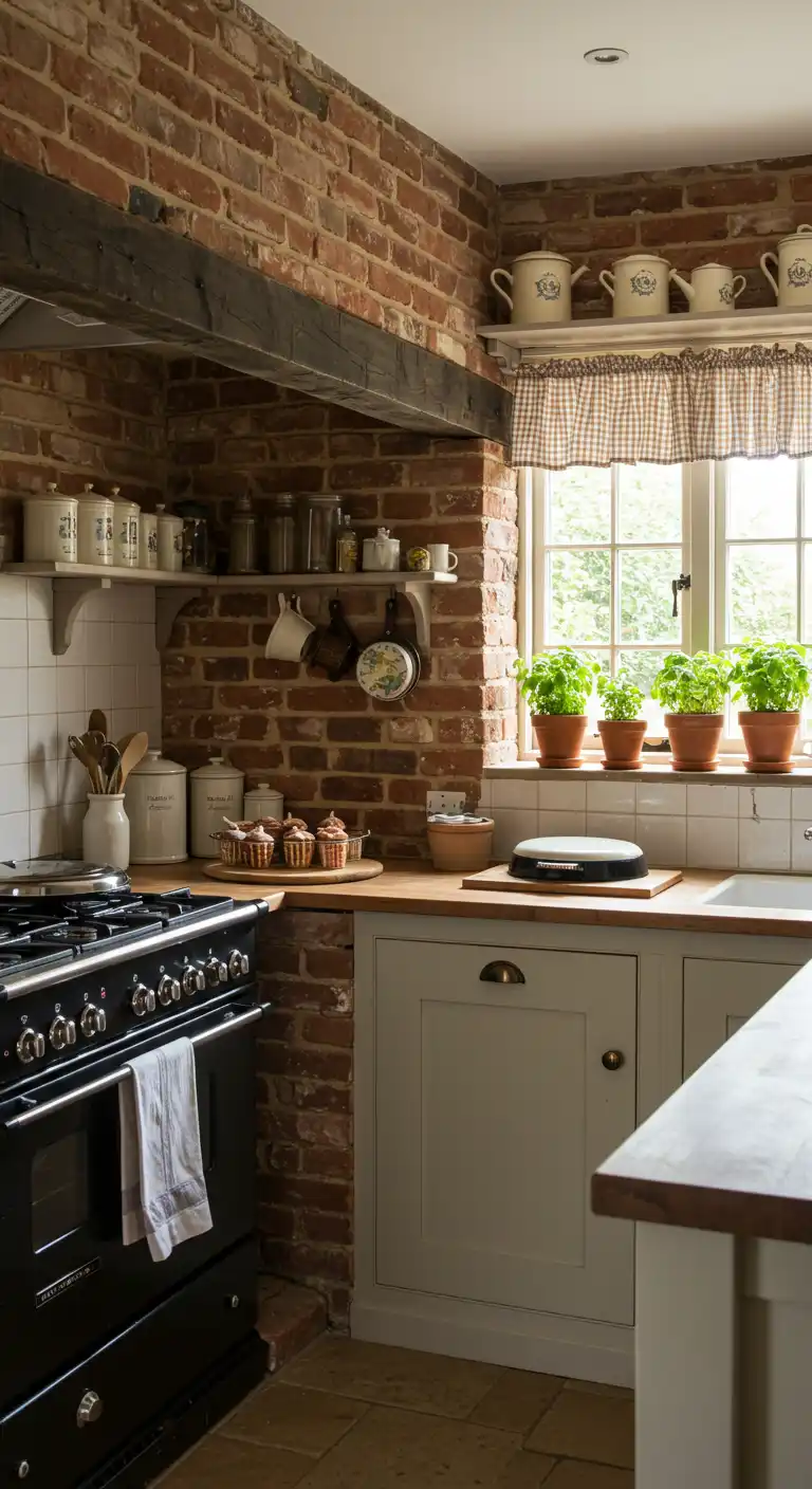 8 Exposed Brick Wall Kitchen Ideas for a Rustic and Modern Look 10 Cozy Cottage Feel