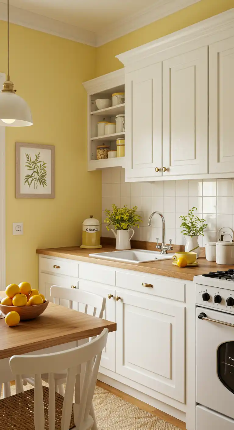 Soft Yellow for a Warm and Cheerful Vibe 1