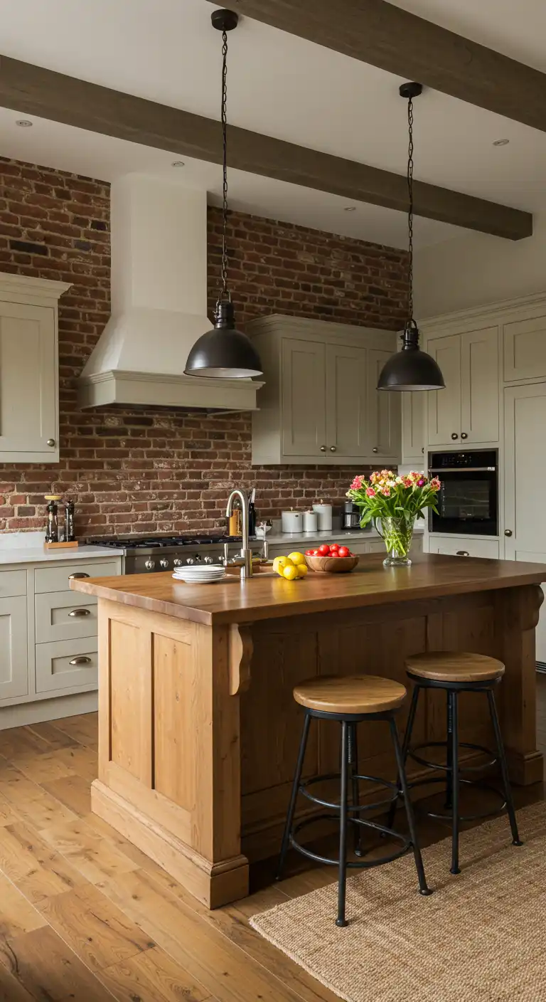 8 Exposed Brick Wall Kitchen Ideas for a Rustic and Modern Look 15 Warm and Inviting Atmosphere (12)