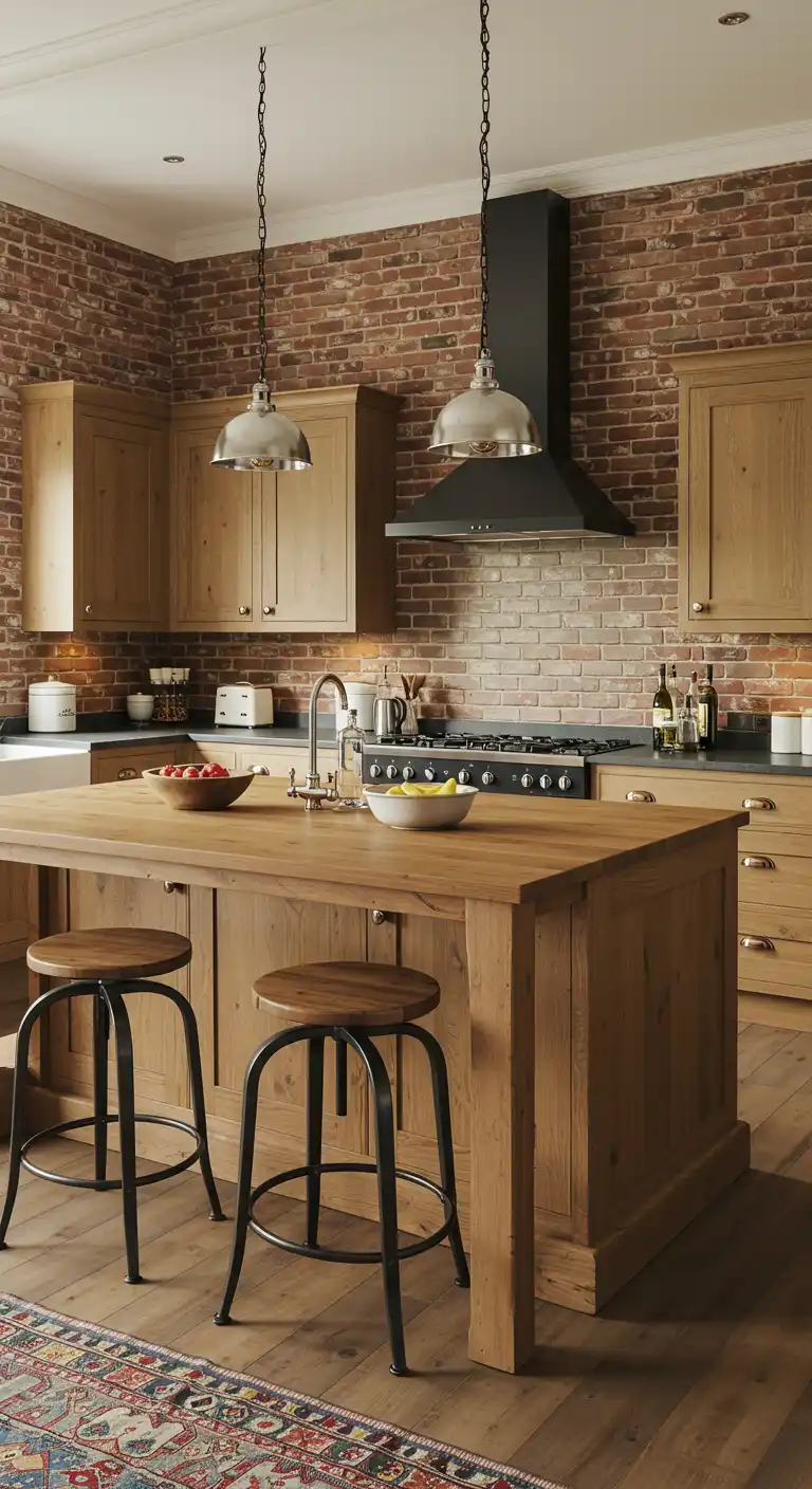 8 Exposed Brick Wall Kitchen Ideas for a Rustic and Modern Look 14 Warm and Inviting Atmosphere