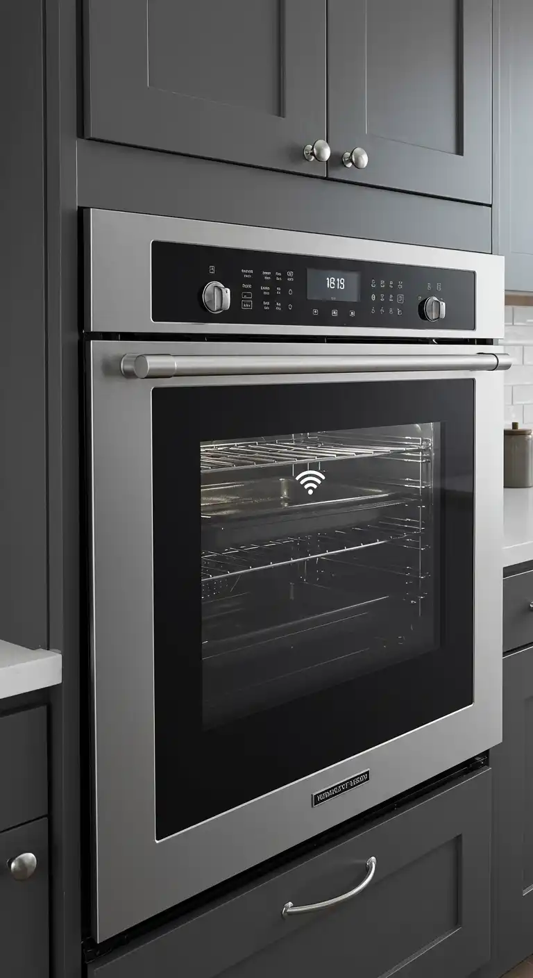 1) Integrated Stainless Steel Wall Oven with Smart Technology