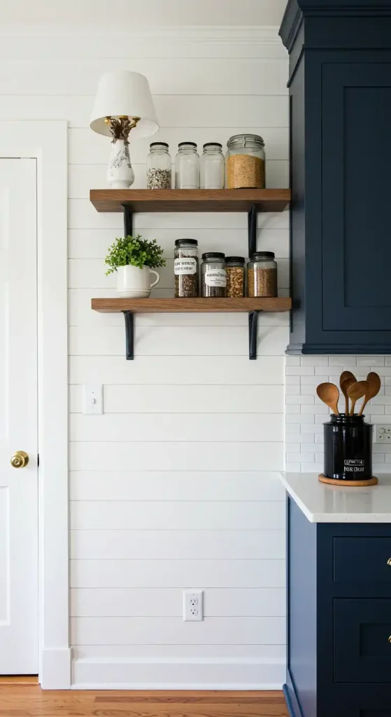 9 Trendy Kitchen Wall Paneling Ideas for a Stylish Update 3 1) Shiplap for a Timeless Charm