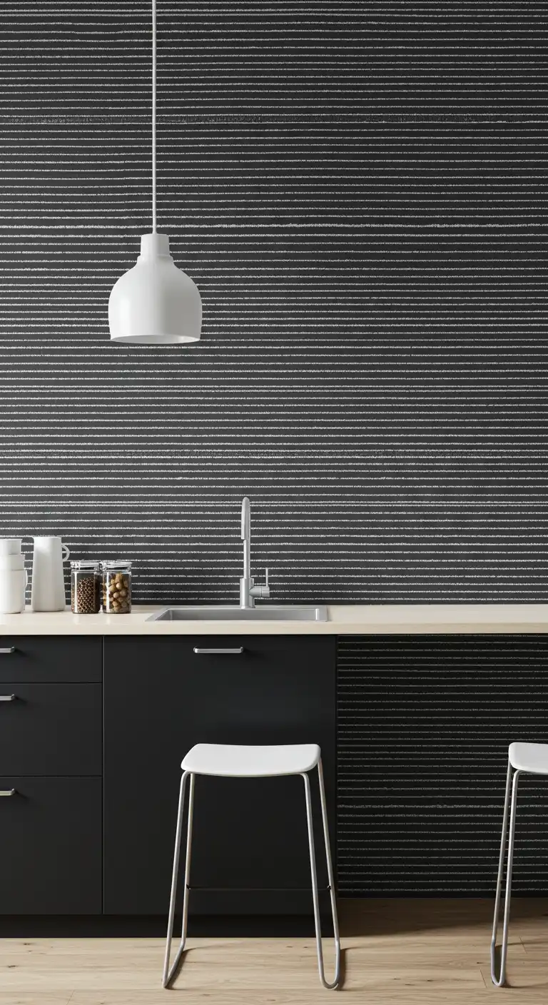 15 Stunning Kitchen Wall Mural Ideas for a Unique Touch 11 10. Minimalist Patterns