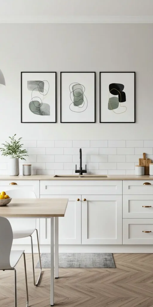 Framed Modern Kitchen Art pin 2