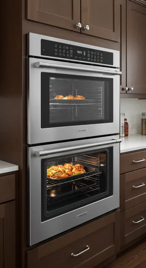 7 Modern Kitchen Wall Oven Ideas for a Sleek Setup 5 2) Double Wall Oven for Multitasking Efficiency