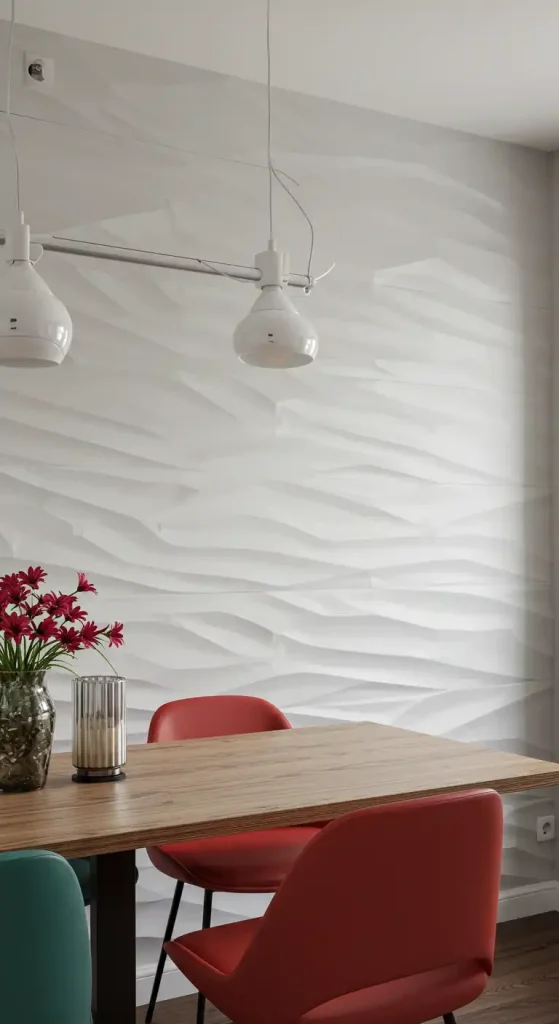 9 Trendy Kitchen Wall Paneling Ideas for a Stylish Update 16 3D Textured Panels for Bold Impact