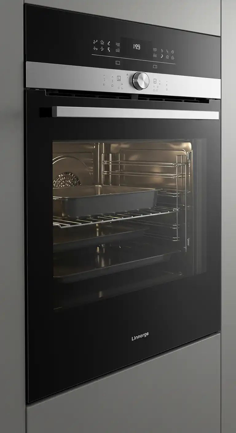 6) Glass-Fronted Wall Oven for Visual Appeal